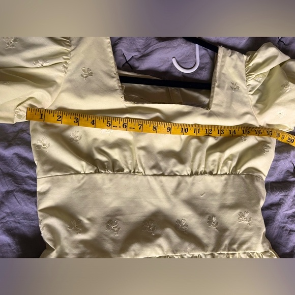 Circle Eight Square Dance Fashions Yellow Flowy Western Cowgirl Dress. Size M/L - Picture 10 of 12